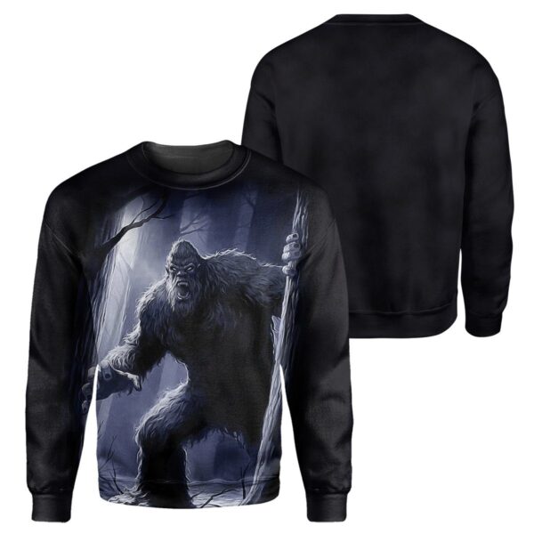 Gearhumans Bigfoot - 3D All Over Printed Shirt shirt 3D Apparel LONG SLEEVE S