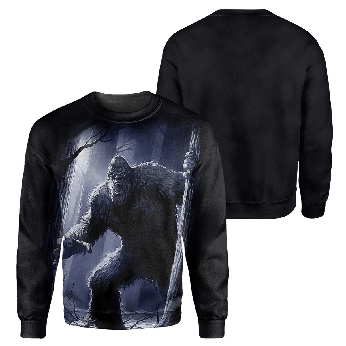 Gearhumans Bigfoot - 3D All Over Printed Shirt shirt 3D Apparel LONG SLEEVE S