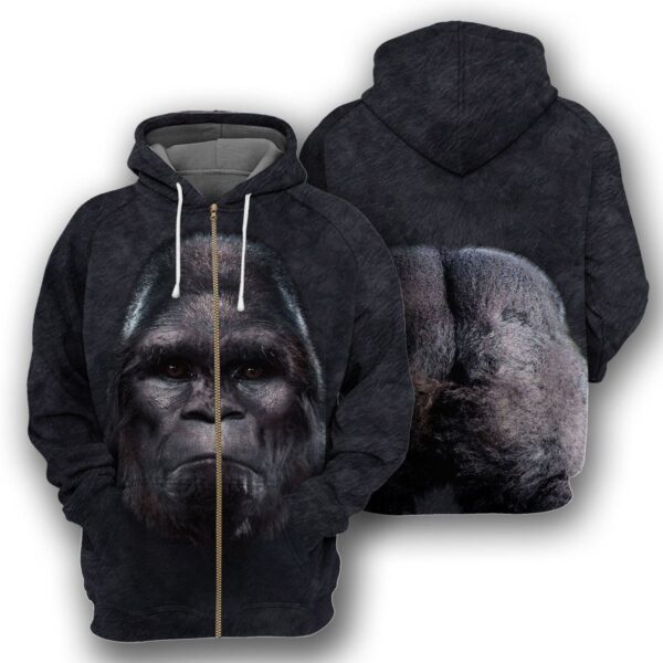 Gearhumans Bigfoot - 3D All Over Printed Shirt shirt 3D Apparel ZIP HOODIE S 