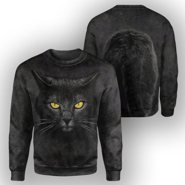 Gearhumans Black Cat - 3D All Over Printed Shirt ZG-ZHD31082002 3D Apparel LONG SLEEVE S