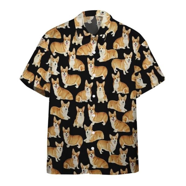 Gearhumans Corgi Dogs 3D Custom Hawaii Shirt GO10052116 Hawai Shirt Short Sleeve Shirt S 