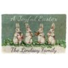 Gearhumans Gearhuman 3D A Joyful Easter Custom Name Doormat GW160323 Doormat Doormat S(15,8''x23,6'')