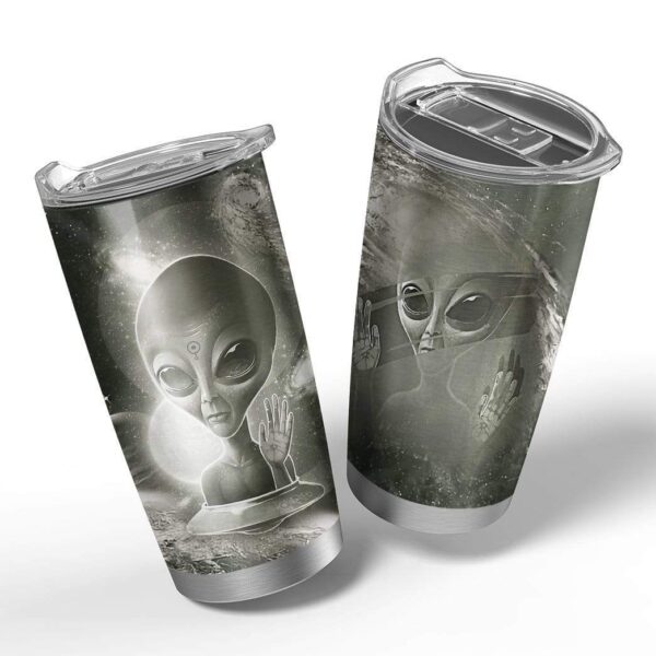 Gearhumans Gearhuman 3D Alien Custom Design Vacuum Insulated Tumbler GV11055 Tumbler