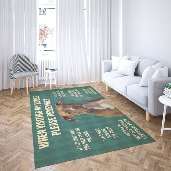 Gearhumans Gearhuman 3D American Staffordshire Terrier Dog Carpet GV240320 Square Carpet