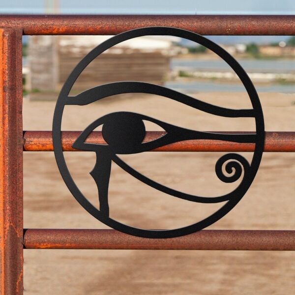 Gearhumans Gearhuman 3D Ancient Egytian Eye Of Ra Custom Metal Sign GW190316 Metal Sign