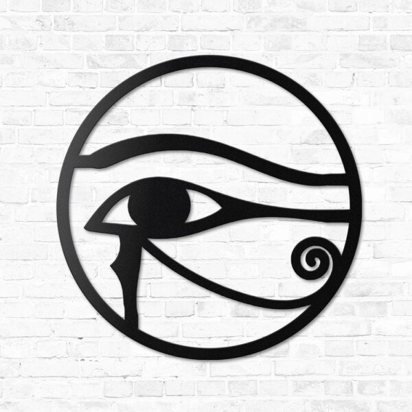 Gearhumans Gearhuman 3D Ancient Egytian Eye Of Ra Custom Metal Sign GW190316 Metal Sign Metal Sign XS(8'x8')
