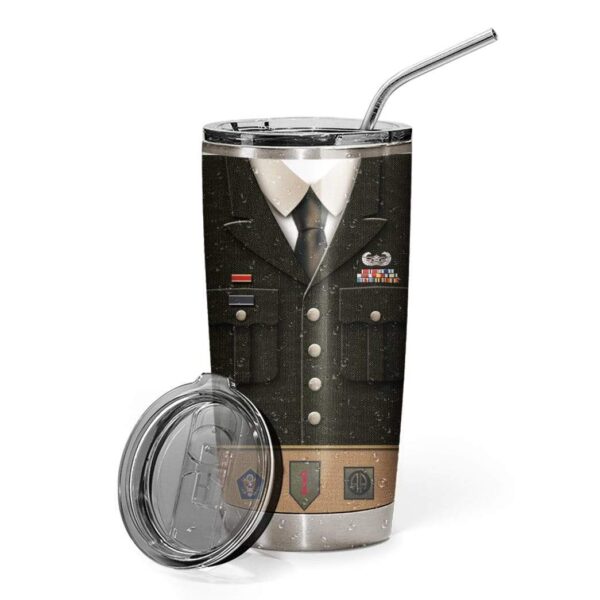 Gearhumans Gearhuman 3D Army Uniform Custom Name Design Vacuum Insulated Tumbler GV14059 Tumbler 20oz