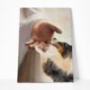 Gearhumans Gearhuman 3D Australian Shepherd Take My Hand Jesus God Custom Canvas GW300311 Canvas 1 Piece Non Frame M