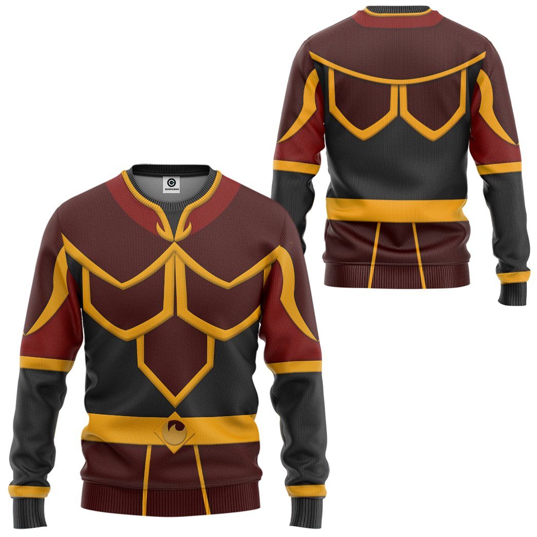 Gearhumans Gearhuman 3D Azula The Last Airbender Tshirt Hoodie Apparel GV12032 3D Apparel