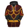 Gearhumans Gearhuman 3D Azula The Last Airbender Tshirt Hoodie Apparel GV12032 3D Apparel Hoodie S