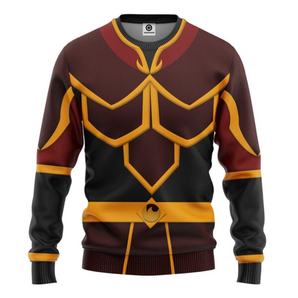 Gearhumans Gearhuman 3D Azula The Last Airbender Tshirt Hoodie Apparel GV12032 3D Apparel Long Sleeve S