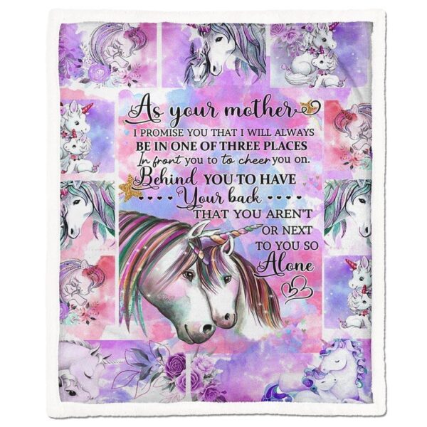 Gearhumans Gearhuman 3D Baby Unicorn As Your Mother blanket GH290309 Blanket Blanket M(51''x59'')