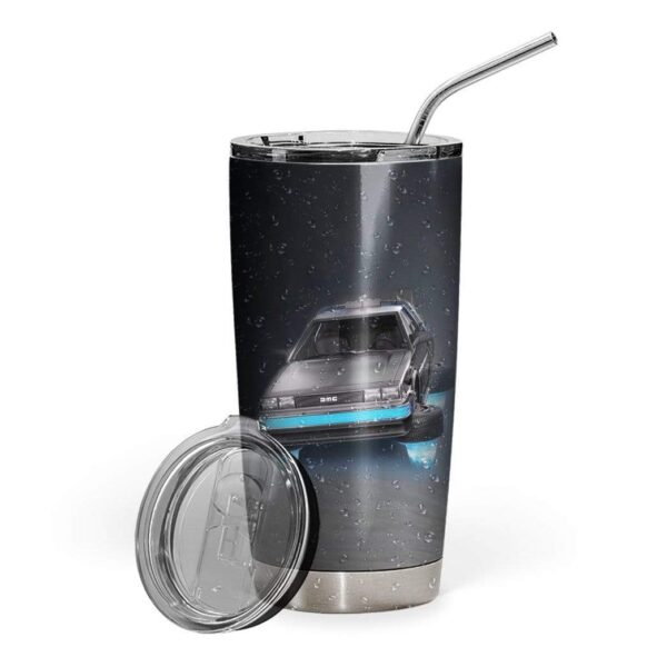 Gearhumans Gearhuman 3D Back To The Future Time Machine Custom Design Vacuum Insulated Tumbler GL27079 Tumbler 20oz