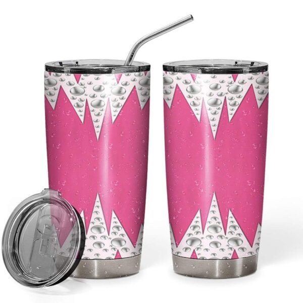 Gearhumans Gearhuman 3D Bedazzled Hot Pink Jumpsuit Custom Design Vacuum Insulated Tumbler GN30074 Tumbler