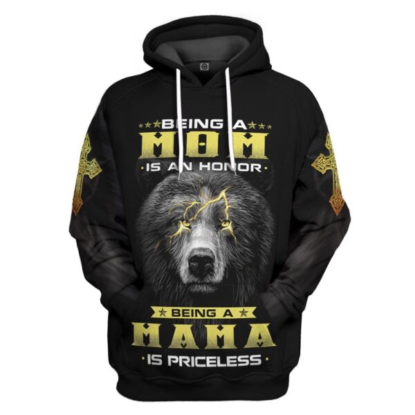 Gearhumans Gearhuman 3D Being A Mom Is An Honor Mothers Day Gift Custom Tshirt Hoodie Apparel GW26035 3D Apparel Hoodie S