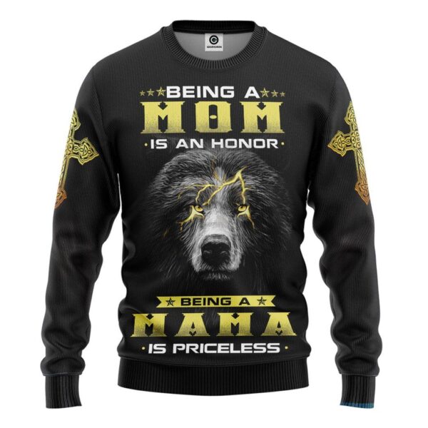 Gearhumans Gearhuman 3D Being A Mom Is An Honor Mothers Day Gift Custom Tshirt Hoodie Apparel GW26035 3D Apparel Long Sleeve S
