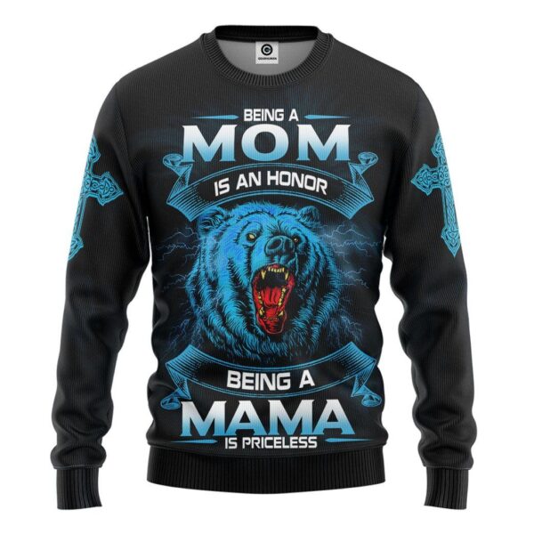 Gearhumans Gearhuman 3D Being A Mom Is An Honor Mothers Day Gift Custom Tshirt Hoodie Apparel GW26037 3D Apparel Long Sleeve S