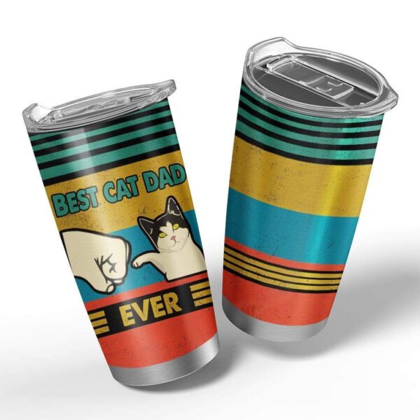 Gearhumans Gearhuman 3D Best Dad Ever Custom Design Vacuum Insulated Glitter Tumbler GH21051 Glitter Tumbler