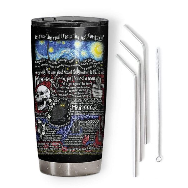 Gearhumans Gearhuman 3D Bohemian Rhapsody Lyric Art Custom Tumbler GN20083 Tumbler