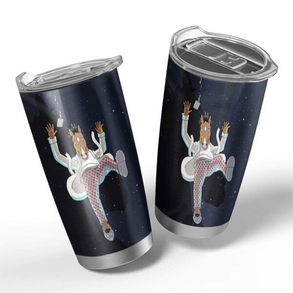 Gearhumans Gearhuman 3D BoJack Horseman Custom Design Vacuum Insulated Tumbler GL27076 Tumbler