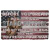 Gearhumans Gearhuman 3D Boxing Before You Break Into My House Custom Doormat GW310333 Doormat Doormat S(15,8''x23,6'')