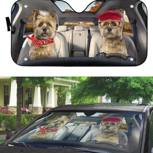 Gearhumans Gearhuman 3D Cairn Terrier Dog Auto Car Sunshade GV11036 Auto Sunshade