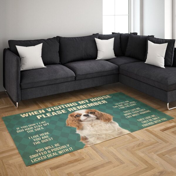 Gearhumans Gearhuman 3D Cavalier King Charles Spaniel Dog Carpet GV240314 Square Carpet