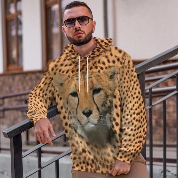 Gearhumans Gearhuman 3D Cheetah Front And Back Tshirt Hoodie Apparel GV19037 3D Apparel