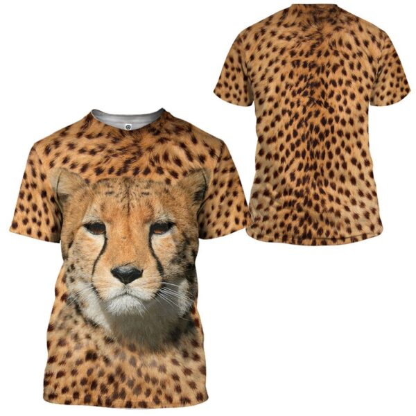 Gearhumans Gearhuman 3D Cheetah Front And Back Tshirt Hoodie Apparel GV19037 3D Apparel