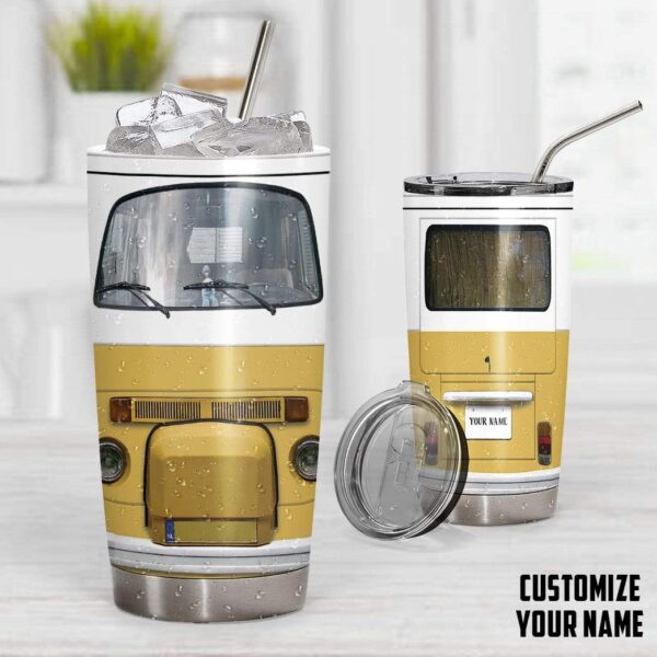 Gearhumans Gearhuman 3D Classic Campervan Custom Name Design Vacuum Insulated Tumbler GV190827 Tumbler