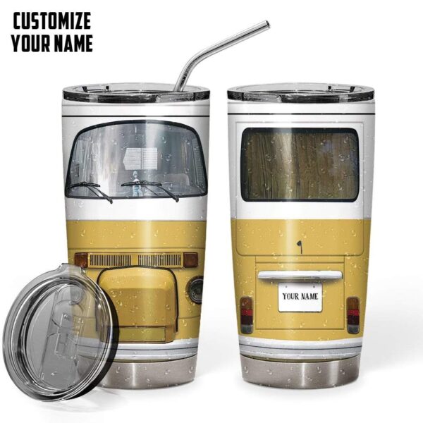 Gearhumans Gearhuman 3D Classic Campervan Custom Name Design Vacuum Insulated Tumbler GV190827 Tumbler