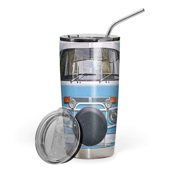 Gearhumans Gearhuman 3D Classic Retro Campervan Custom Name Design Vacuum Insulated Tumbler GV180811 Tumbler 20oz