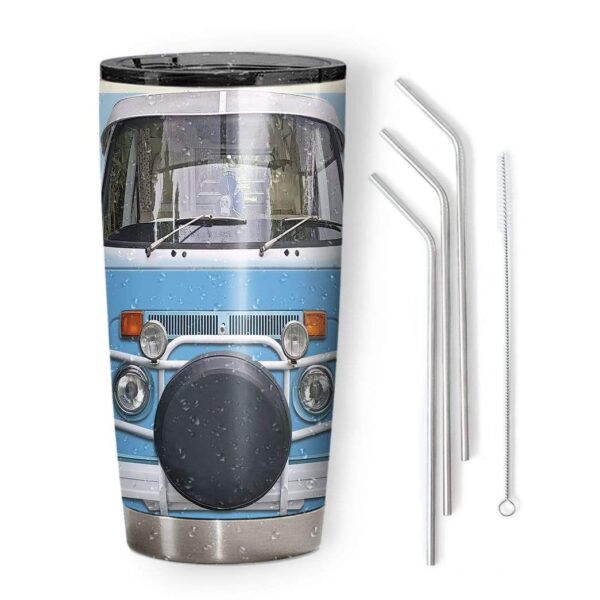 Gearhumans Gearhuman 3D Classic Retro Campervan Custom Name Design Vacuum Insulated Tumbler GV180811 Tumbler