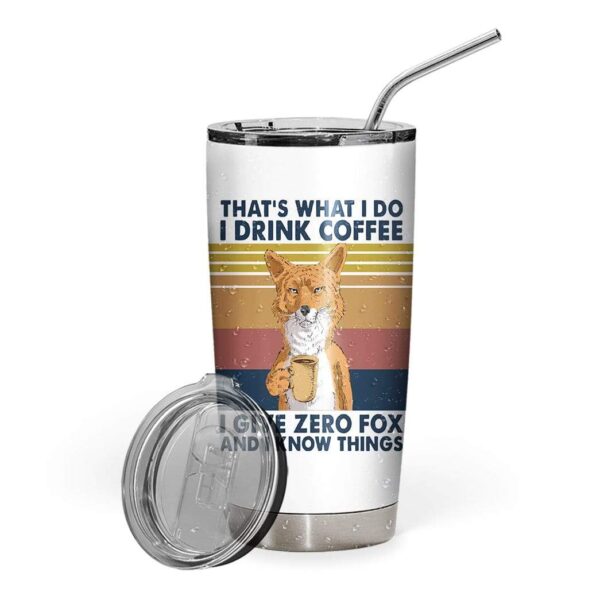 Gearhumans Gearhuman 3D Coffee That Is What I Do Glitter Custom Design Vacuum Insulated Tumbler GL290717 Tumbler 20oz