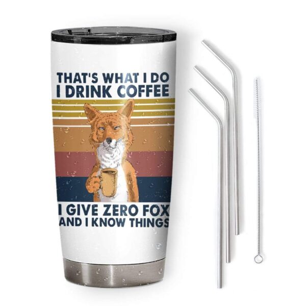 Gearhumans Gearhuman 3D Coffee That Is What I Do Glitter Custom Design Vacuum Insulated Tumbler GL290717 Tumbler