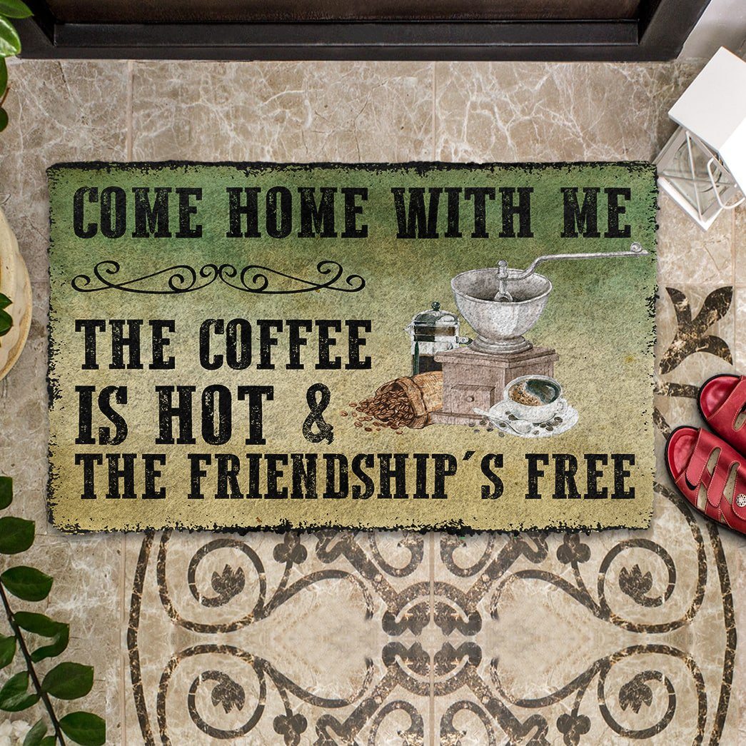 Gearhumans Gearhuman 3D Come Home With Coffee Doormat GB17032 Doormat