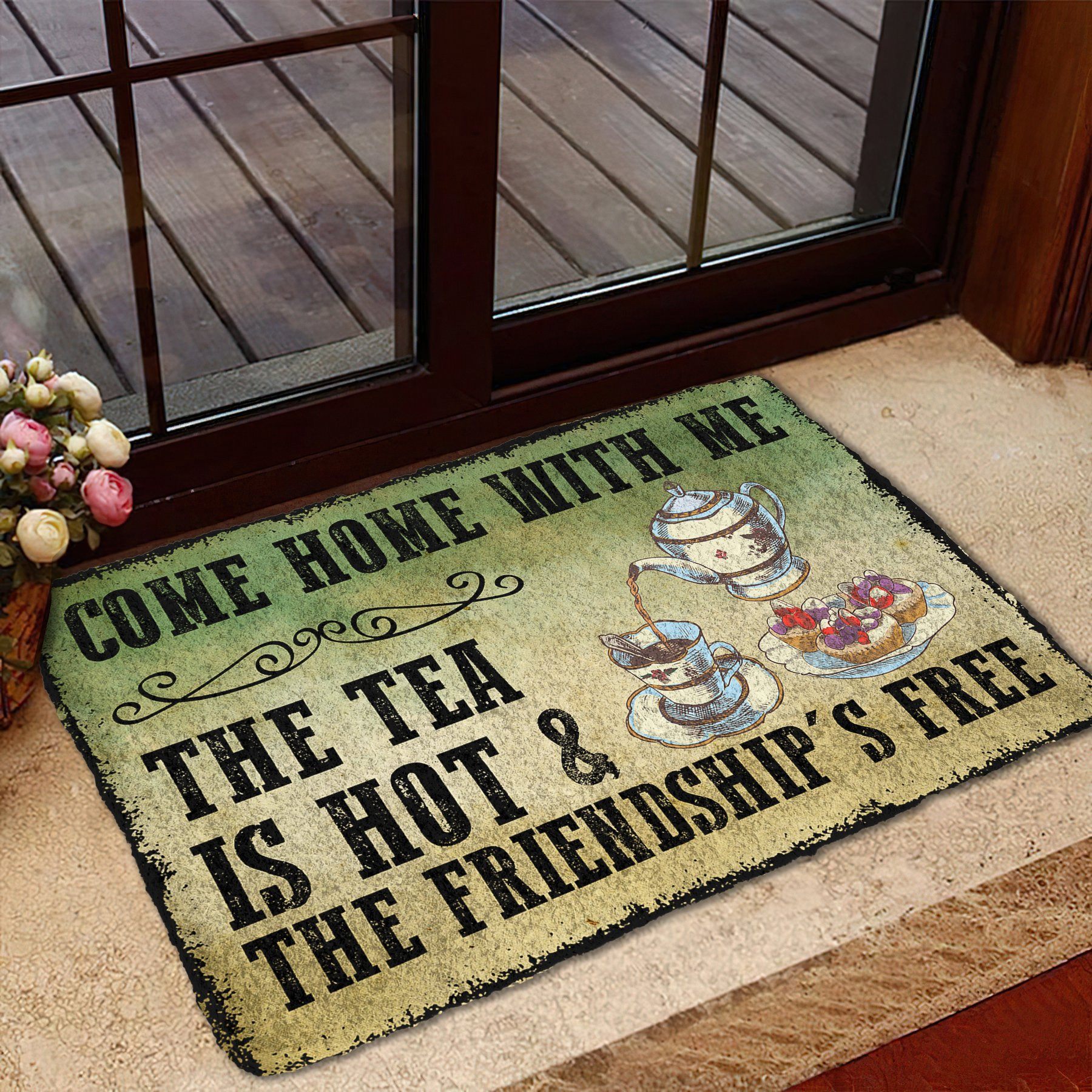 Gearhumans Gearhuman 3D Come Home With Tea Doormat GB17031 Doormat