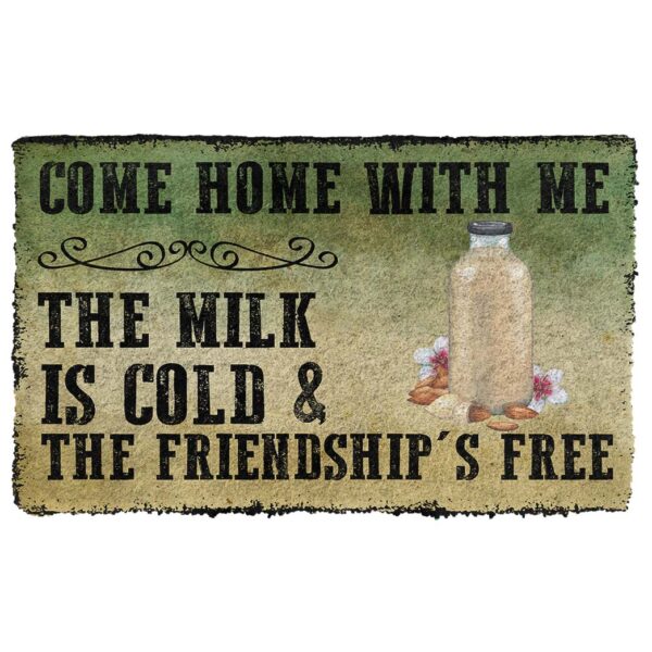 Gearhumans Gearhuman 3D Come With Almond Milk Doormat GB17033 Doormat Doormat S(15,8''x23,6'') 