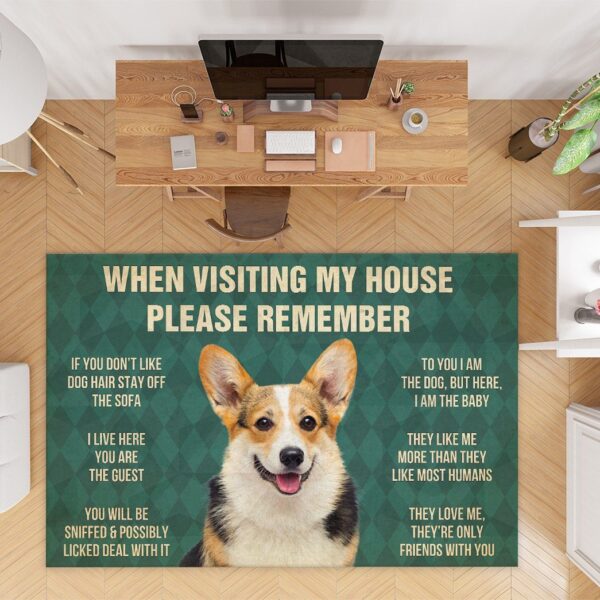 Gearhumans Gearhuman 3D Corgi Dog Carpet GV240317 Square Carpet