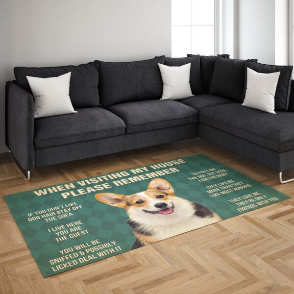 Gearhumans Gearhuman 3D Corgi Dog Carpet GV240317 Square Carpet