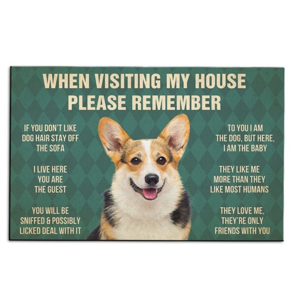 Gearhumans Gearhuman 3D Corgi Dog Carpet GV240317 Square Carpet Carpet S