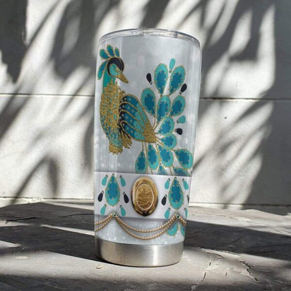 Gearhumans Gearhuman 3D Cosplay Elvis Peacock Costume Design Vacuum Insulated Tumbler GV21071 Tumbler