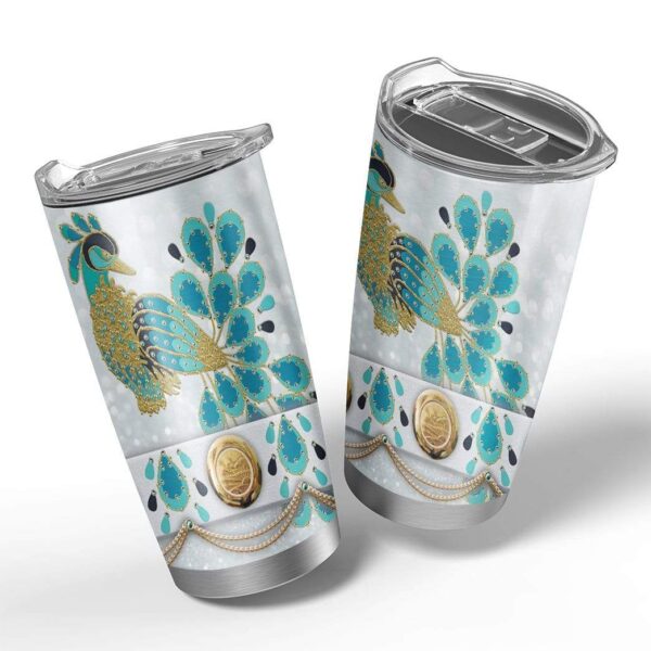 Gearhumans Gearhuman 3D Cosplay Elvis Peacock Costume Design Vacuum Insulated Tumbler GV21071 Tumbler