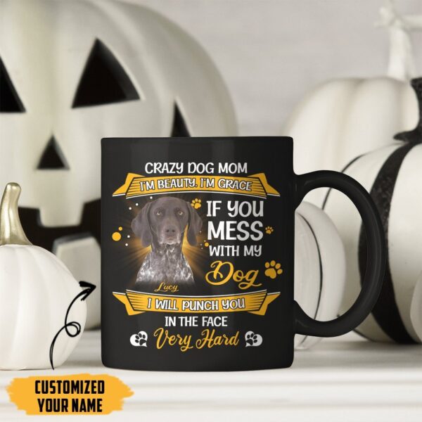 Gearhumans Gearhuman 3D Crazy Dog Mom German Shorthaired Pointers Custom Name Mug GV24033 Mug