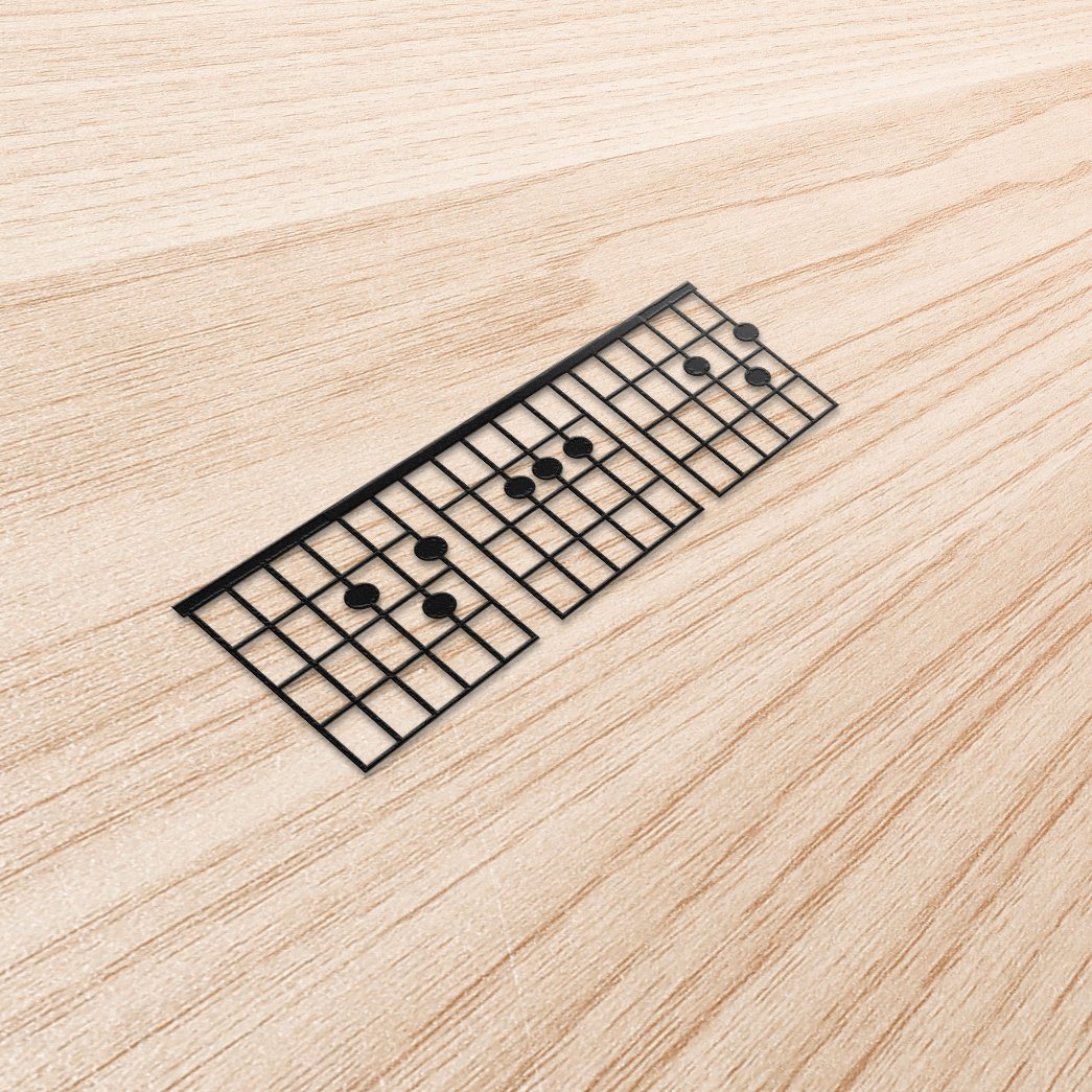 Gearhumans Gearhuman 3D DAD Chord Guitar Metal Sign GB19033 Metal Sign