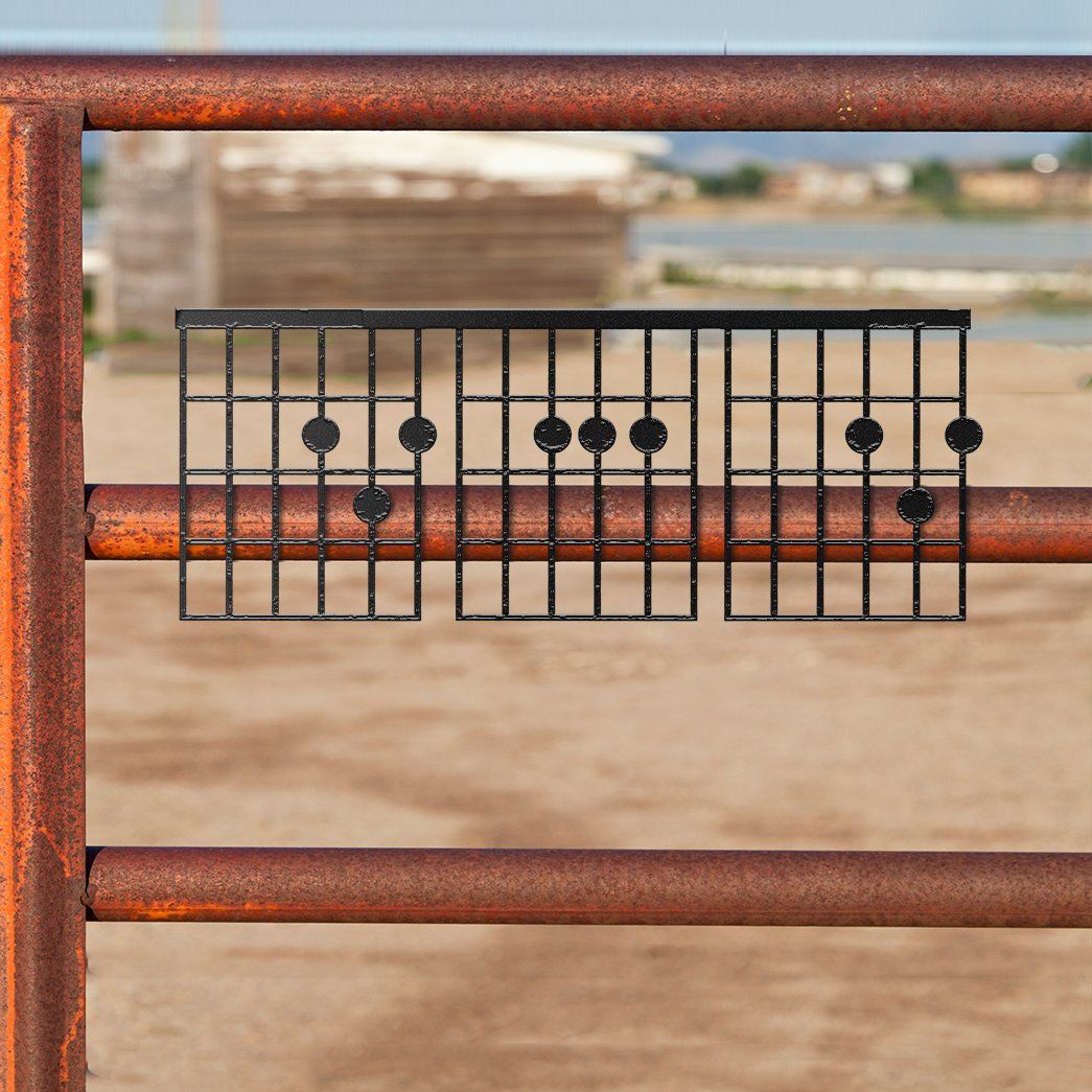 Gearhumans Gearhuman 3D DAD Chord Guitar Metal Sign GB19033 Metal Sign