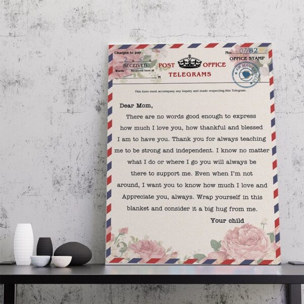Gearhumans Gearhuman 3D Dear Mom letter Canvas GJ010408 Canvas