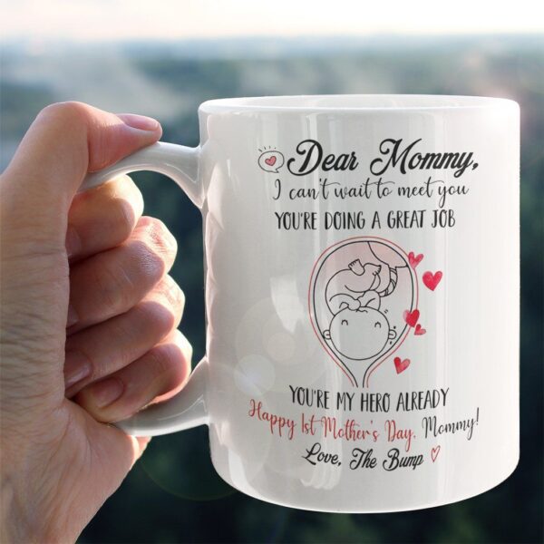 Gearhumans Gearhuman 3D Dear Mommy I Cant Wait To Meet You First Mothers Day Mug GJ300323 Mug