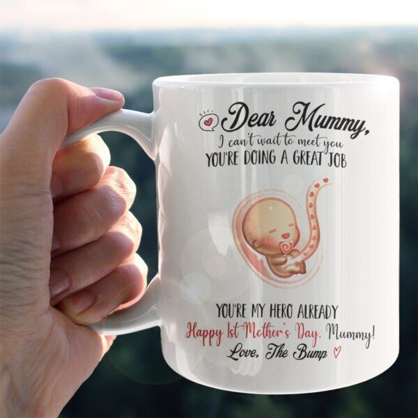 Gearhumans Gearhuman 3D Dear Mummy I Cant Wait To Meet You First Mothers Day Mug GJ300321 Mug