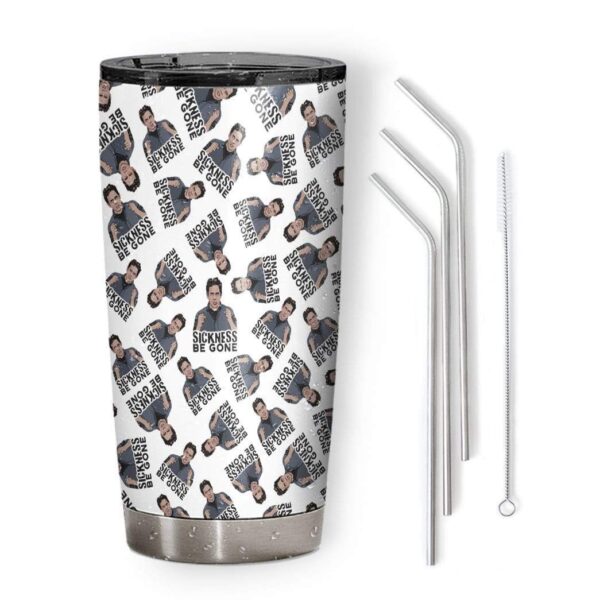 Gearhumans Gearhuman 3D Dennis Sickness Be Gone Intro Custom Design Vacuum Insulated Tumbler GL17089 Tumbler